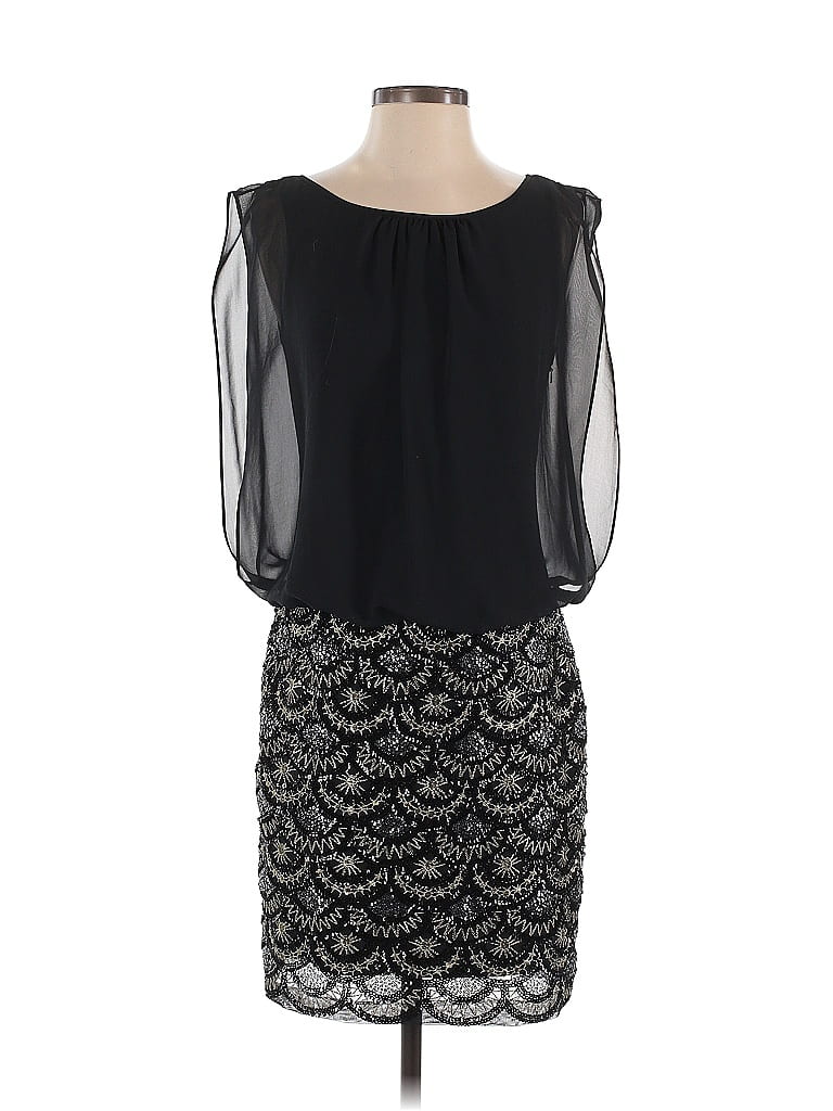 Pre-owned Aidan Mattox Cocktail Dress In Black