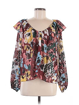 Tanya Taylor 3/4 Sleeve Silk Top