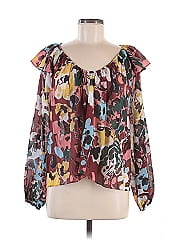 Tanya Taylor 3/4 Sleeve Silk Top