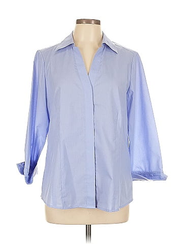 Foxcroft 3/4 Sleeve Button-Down Shirt (view 1)