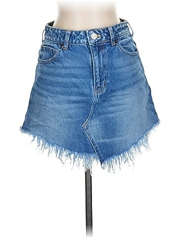 We the Free Denim Skirt (view 1)