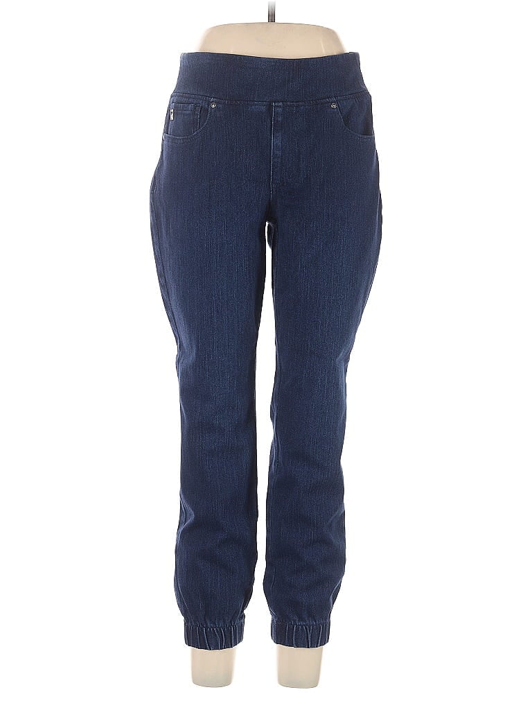 Belle By Kim Gravel Blue Casual Pants Size 12 - photo 1