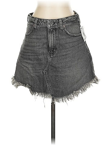 We the Free Denim Skirt (view 1)