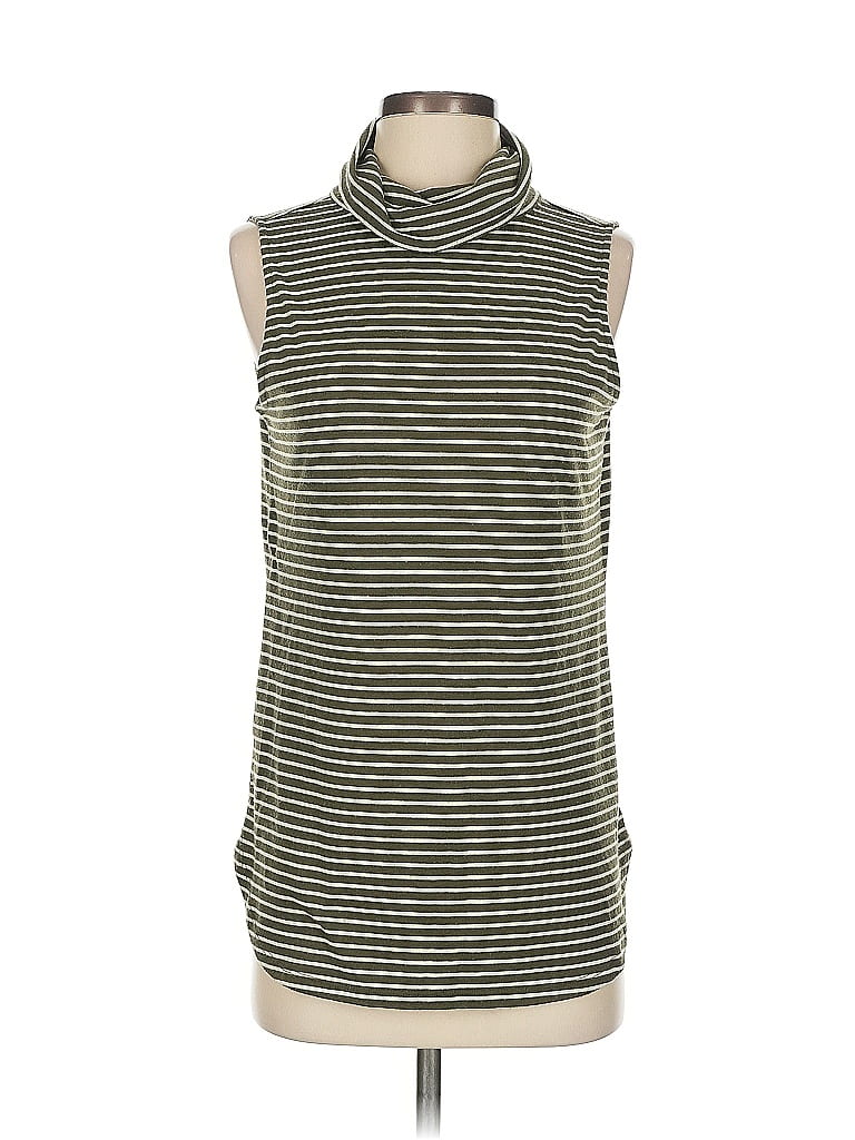 Ann Taylor LOFT Outlet Green Sleeveless T-Shirt Size S - photo 1
