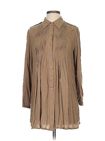 Love Stitch 3/4 Sleeve Button-Down Shirt (view 1)