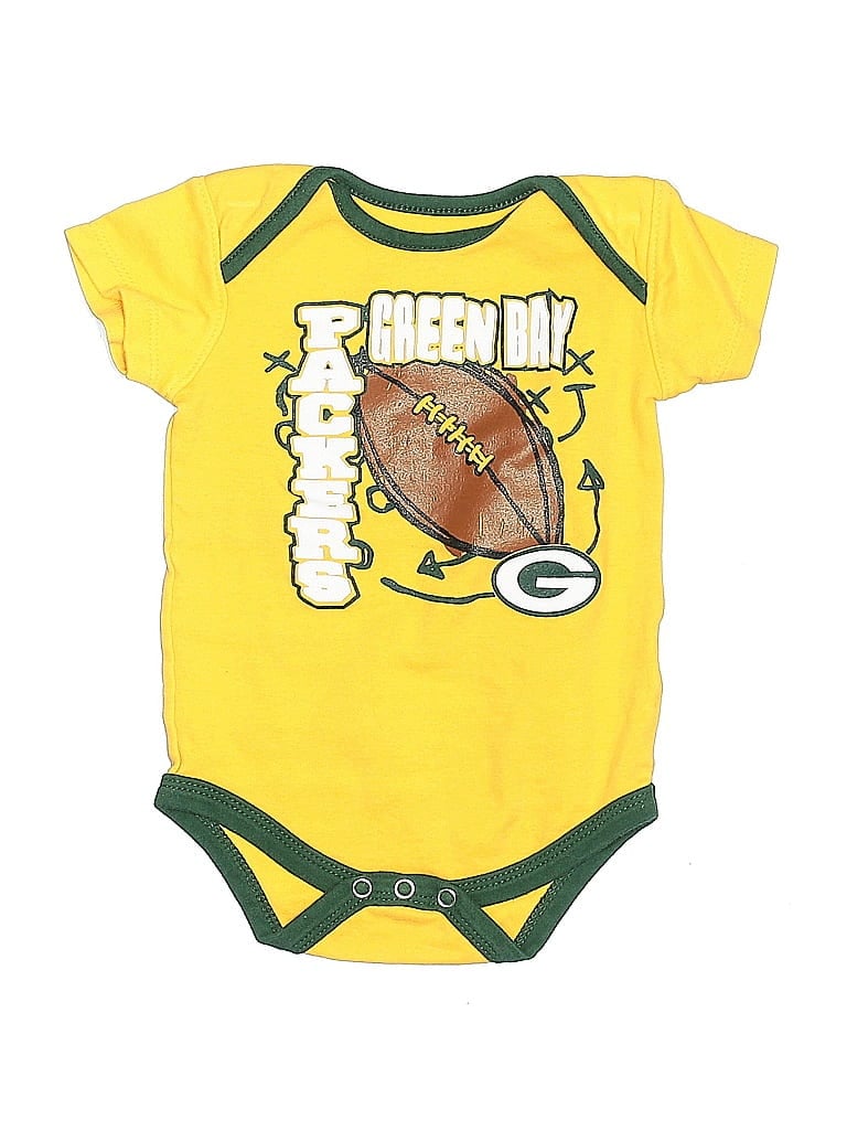 NFL 100% Cotton Yellow Short Sleeve Onesie 9-12 MO / 12 MO - photo 1