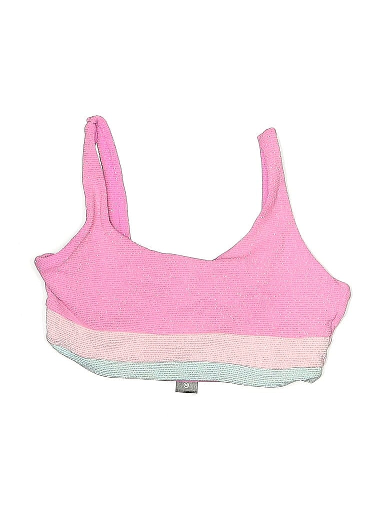 Click to view more detailed imagery on our partner's website Pre-owned Beach Riot Kids' Tank Top Pink Halter Neckline Tops