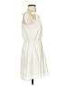 Blue Rain 100% Polyester Solid White Casual Dress Size S - photo 4