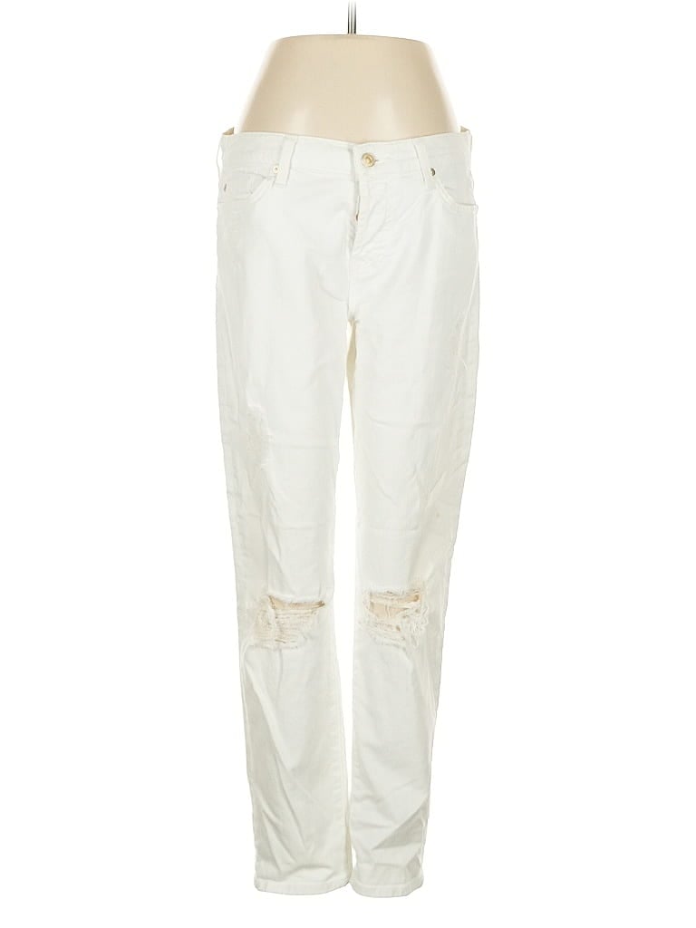 Pre-owned 7 For All Mankind Jeans In White