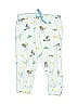 Baby Boden 100% Cotton Print White Sweatpants Size 6-9 mo - photo 1