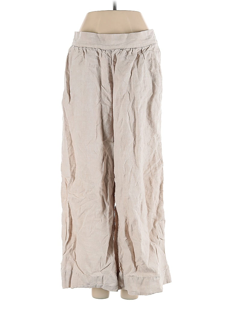 Lou & Grey for LOFT 100% Linen Tan Linen Pants Size S - photo 1