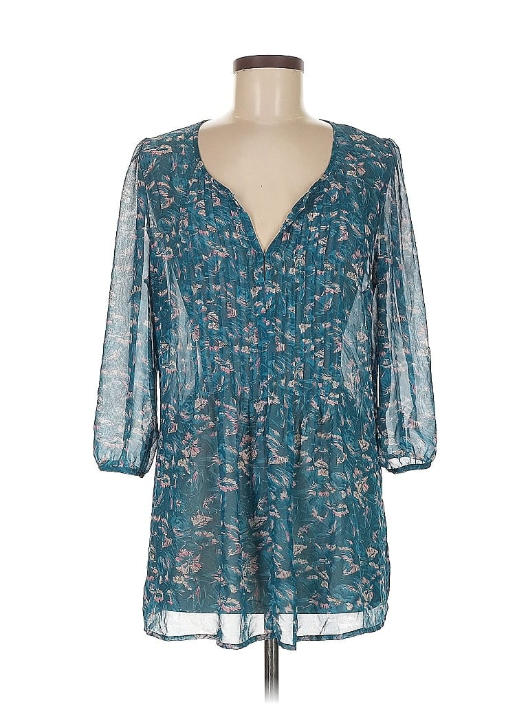 Pre-owned Kimchi Blue 3/4 Sleeve Blouse In Blue