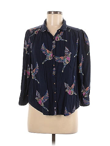 Maeve 3/4 Sleeve Button-Down Shirt (view 1)
