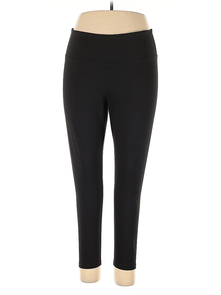 Ideology Solid Black Active Pants Size XL - photo 1
