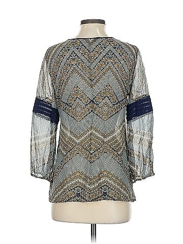 GUESS by Marciano 3/4 Sleeve Silk Top (view 2)