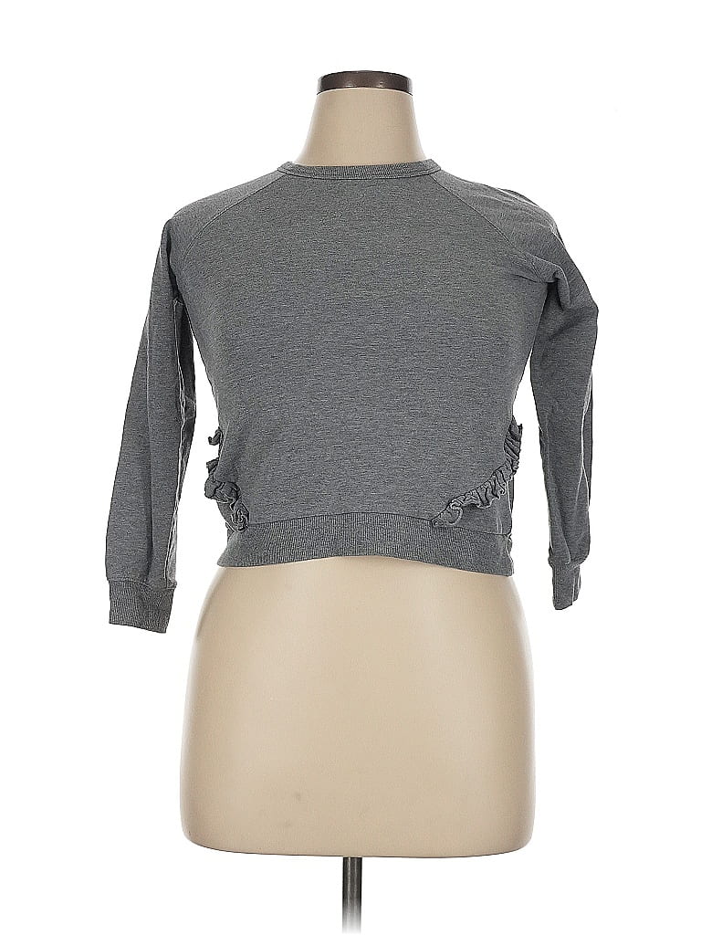 Pre-owned Splendid Sweatshirt In Gray