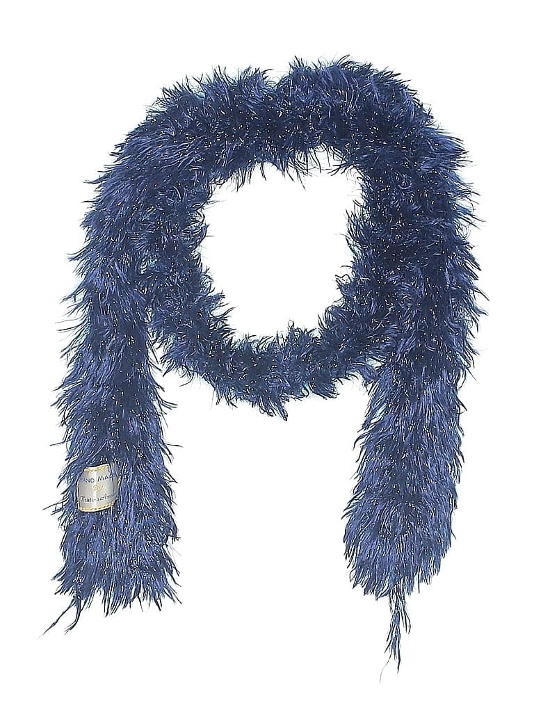 Pre-owned Assorted Brands Scarf In Blue