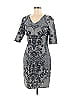 Baraschi 100% Polyester Paisley Gray Cocktail Dress Size 6 - photo 1