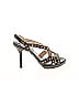 Prada 100% Leather Black Leather Studded Heels Size EU 37 - photo 1