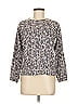 Monrow Animal Print Gray Pullover Sweater Size M - photo 1