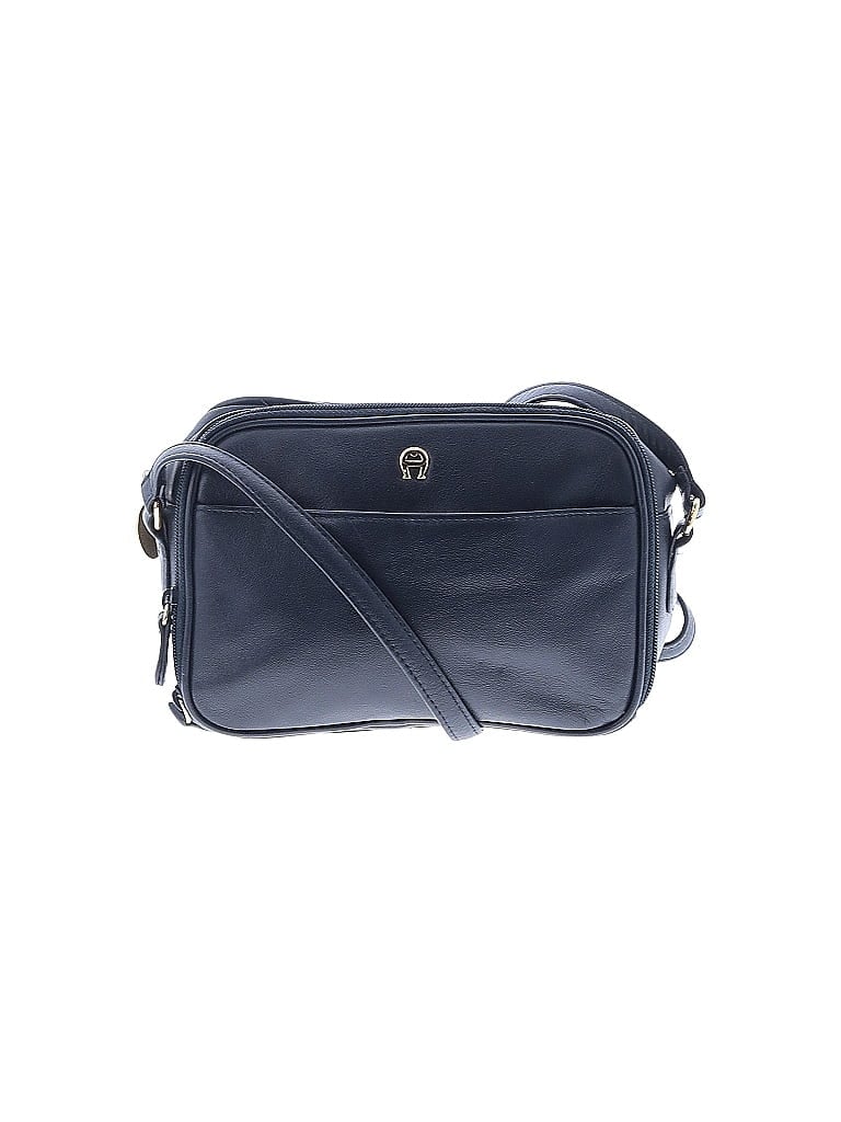 Etienne Aigner 100% Leather Blue Leather Crossbody Bag One size - photo 1