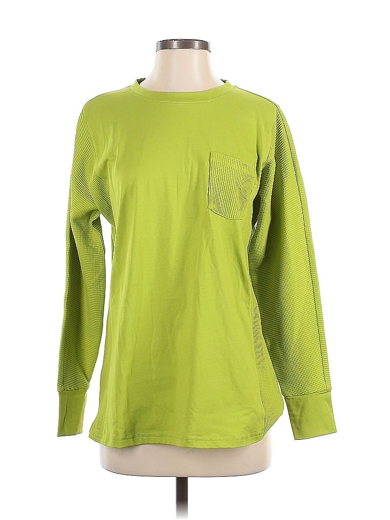 Belle By Kim Gravel Green Long Sleeve T-Shirt Size XXS - photo 1