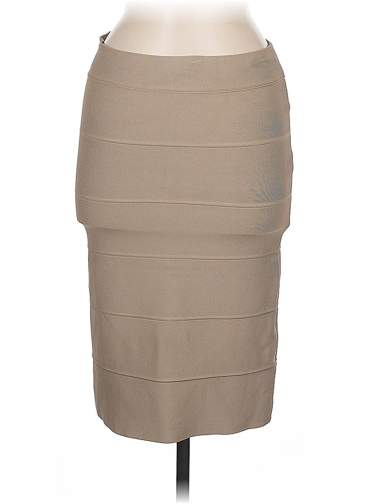 Pre-owned Bcbgmaxazria Formal Skirt In Brown