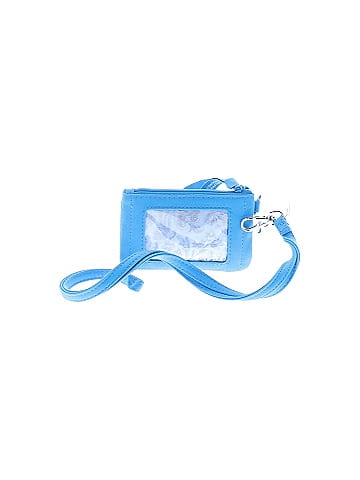 Vera Bradley Blue Aster Zip ID Lanyard (view 1)