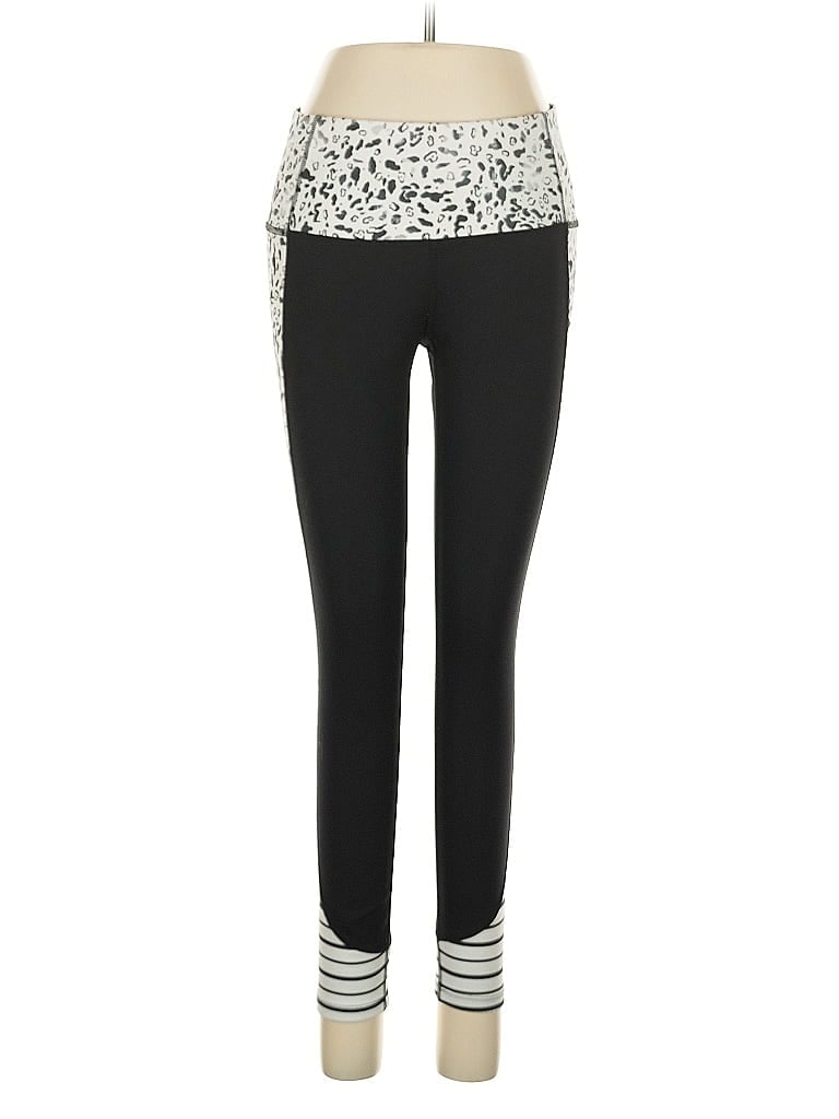 Apana Graphic Black Active Pants Size M - photo 1