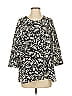 Anne Klein 100% Polyester Black 3/4 Sleeve Blouse Size 4 - photo 1