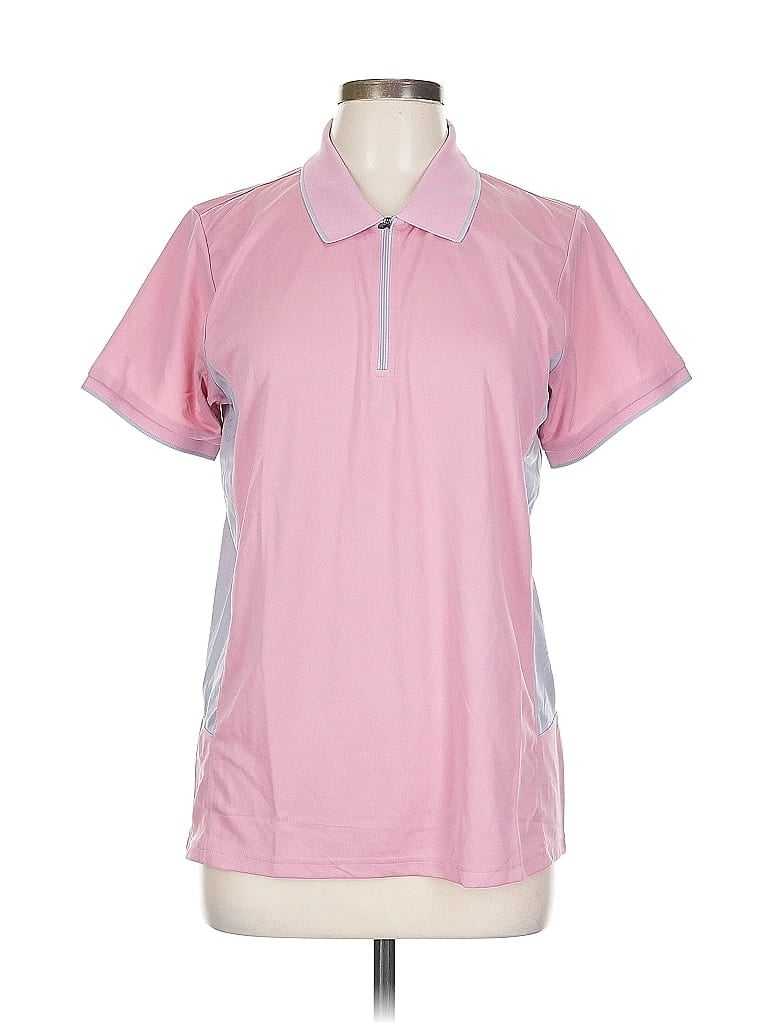 Pre-owned Assorted Brands Short Sleeve Polo Shirt In Pink