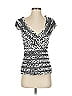 Tadashi Shoji Silver Black Short Sleeve Top Size XS - photo 1