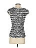 Tadashi Shoji Silver Black Short Sleeve Top Size XS - photo 2