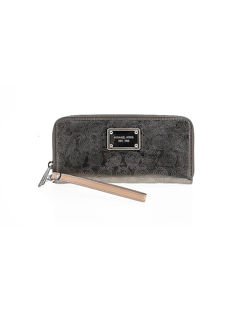 MICHAEL Michael Kors 100% Leather Gray Leather Wristlet One size - photo 1