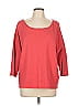 Purejill 100% Cotton Red 3/4 Sleeve T-Shirt Size L - photo 1