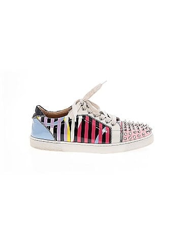 Christian Louboutin Patent Leather Studded Sneakers (view 1)