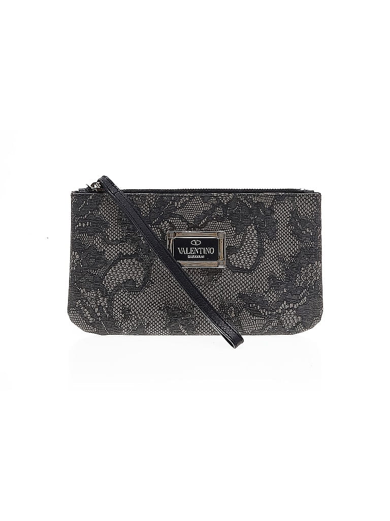 Valentino Garavani Gray Black Wristlet One size - photo 1