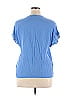 Counterparts Blue Short Sleeve Blouse Size XL - photo 2