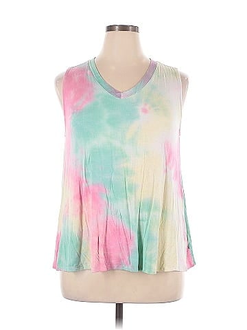 Green Envelope Sleeveless T-Shirt (view 1)
