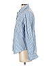 Evereve Stripes Blue Long Sleeve Button-Down Shirt Size S - photo 5