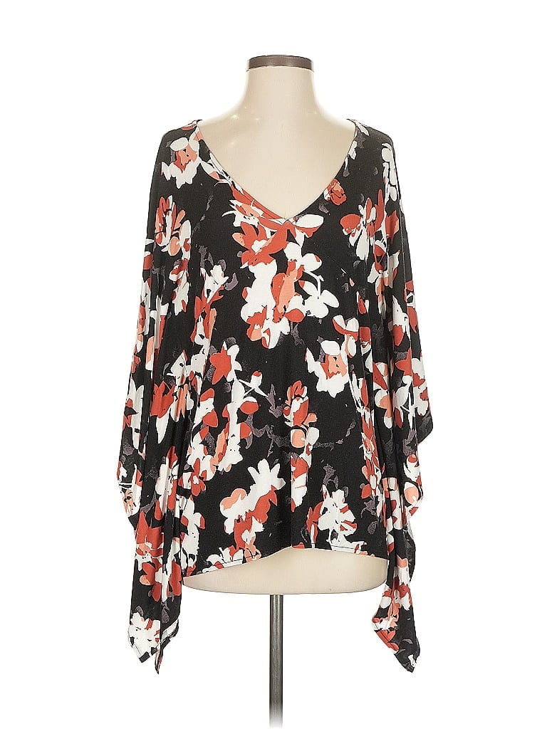 IMAN Black Long Sleeve Blouse Size S - photo 1