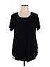JM Collection Black Short Sleeve T-Shirt Size 0X - photo 1