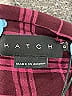 Hatch 100% Rayon Plaid Burgundy Casual Dress Size 0 - photo 6