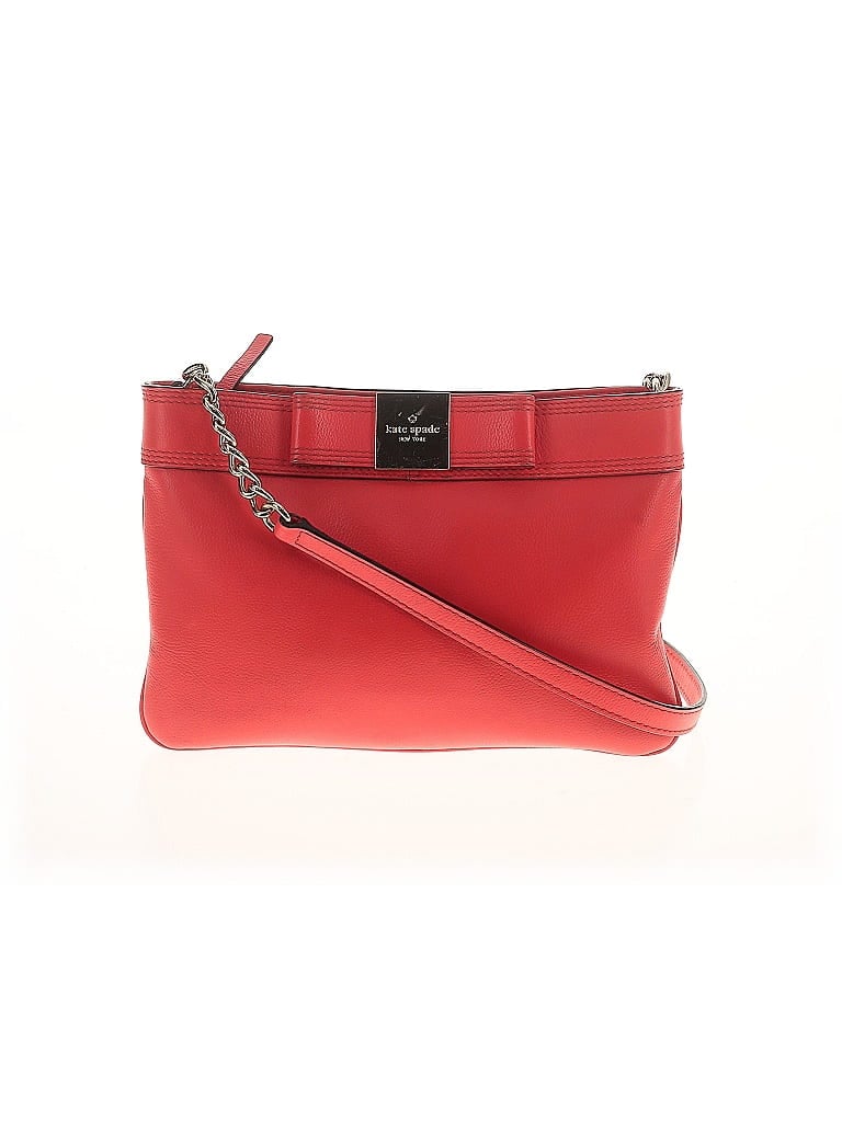 Kate Spade New York 100% Cow Leather Red Leather Crossbody Bag One size - photo 1