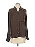 Evereve 100% Polyester Brown Long Sleeve Blouse Size XS - photo 1