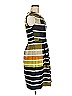 En Focus Studio 100% Polyester Stripes Gray Casual Dress Size 6 - photo 4