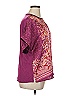 DR2 100% Polyester Purple Short Sleeve Blouse Size XL - photo 4