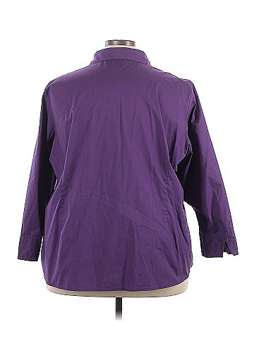 Riders by Lee 3/4 Sleeve Button-Down Shirt (view 2)