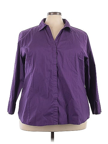 Riders by Lee 3/4 Sleeve Button-Down Shirt (view 1)