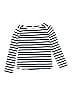 Crewcuts 100% Cotton Stripes Ivory Long Sleeve T-Shirt Size 6 (big kids) - photo 1